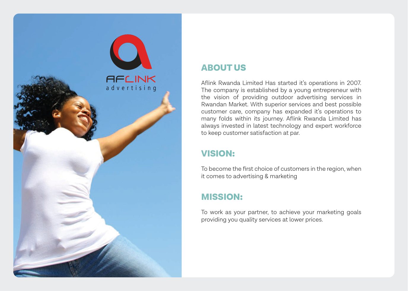Aflink company profile visual
