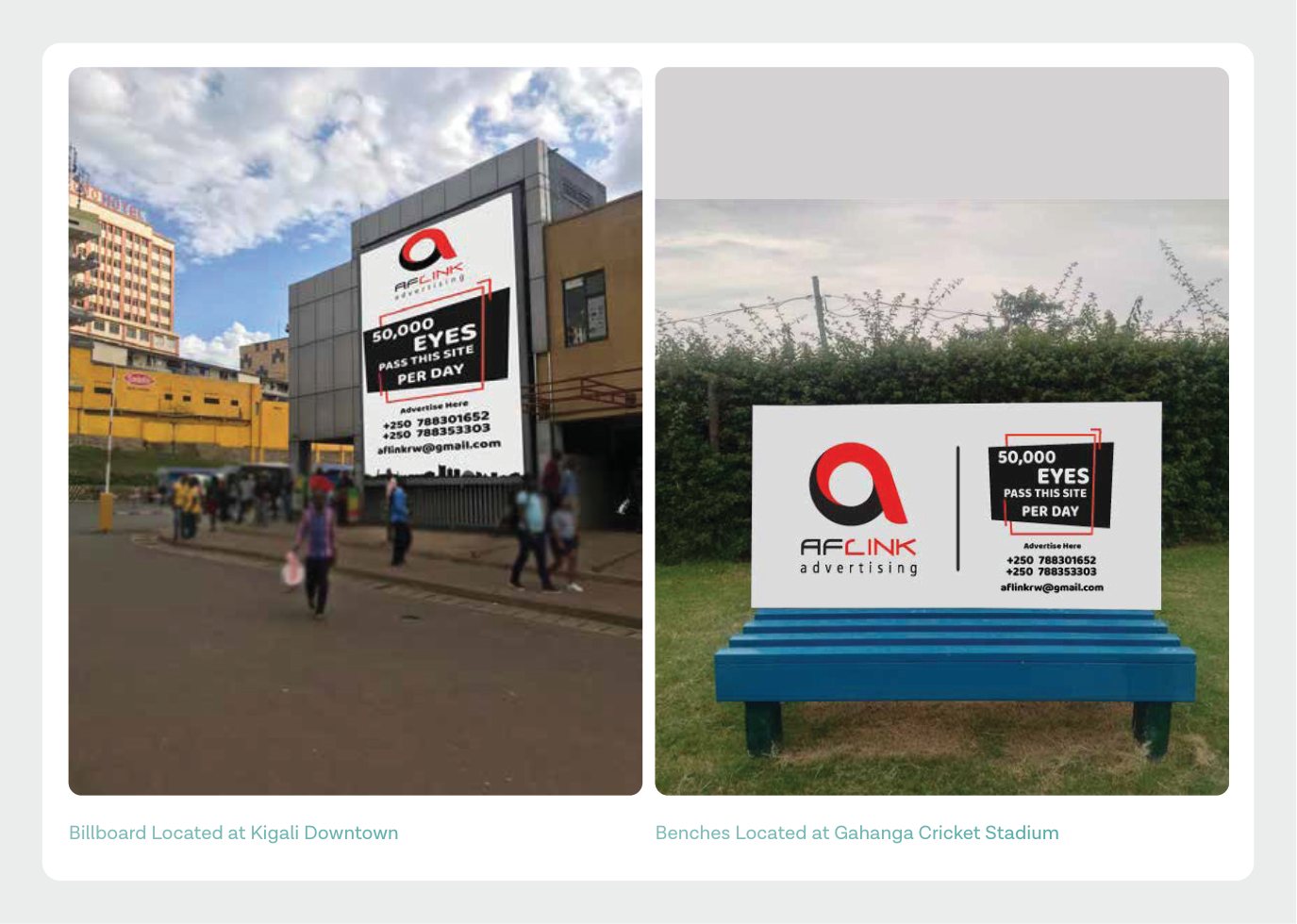 Kigali downtown billboard